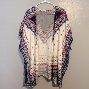 Maurice’s Kimonos size L/XL Red White & Blue